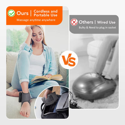 Electric Foot Ankle Massager Vibrator Heating Wrist Band Guard Wrap Pad Sports Fitness Joint Care Heating Bracer Heath Care