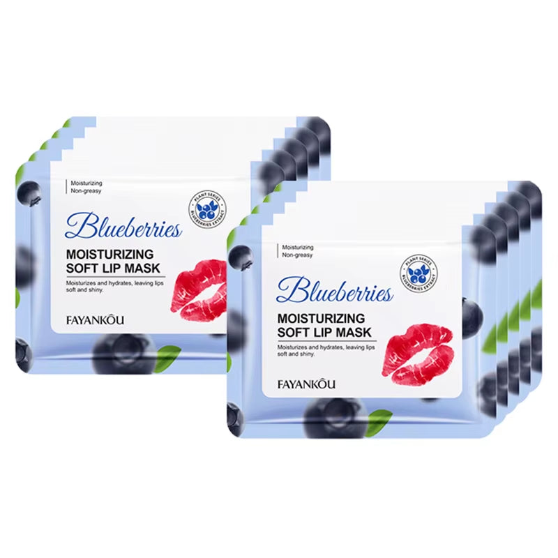 5/10/20Pcs Fruit Crystal Collagen Lip Mask Hydrating Lips Moisturizer Plump Cherry Strawberry Lip Patches Lips Plumper Skin Care