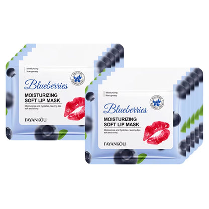 5/10/20Pcs Fruit Crystal Collagen Lip Mask Hydrating Lips Moisturizer Plump Cherry Strawberry Lip Patches Lips Plumper Skin Care