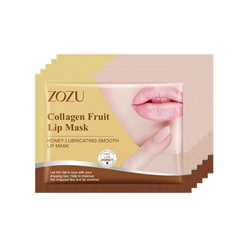 5/10/15Pcs Honey Peach Milk Lip Mask Moisturizing Lips Skin Care Nourishing Hydrating Crystal Collagen Lip Patches Lips Plumper