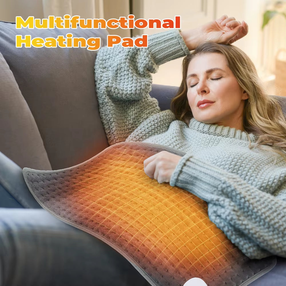 Electric Heating Pad Blanket 9 Level 4 Mode Timer Heating Pad for Shoulder Neck Back Spine Leg Winter Warm