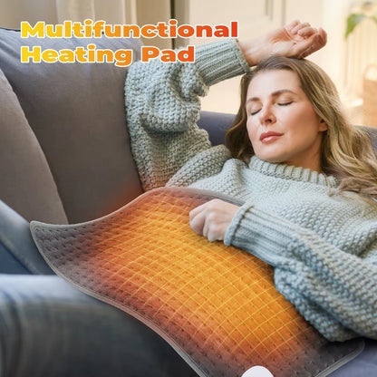 Electric Heating Pad Blanket 9 Level 4 Mode Timer Heating Pad for Shoulder Neck Back Spine Leg Winter Warm