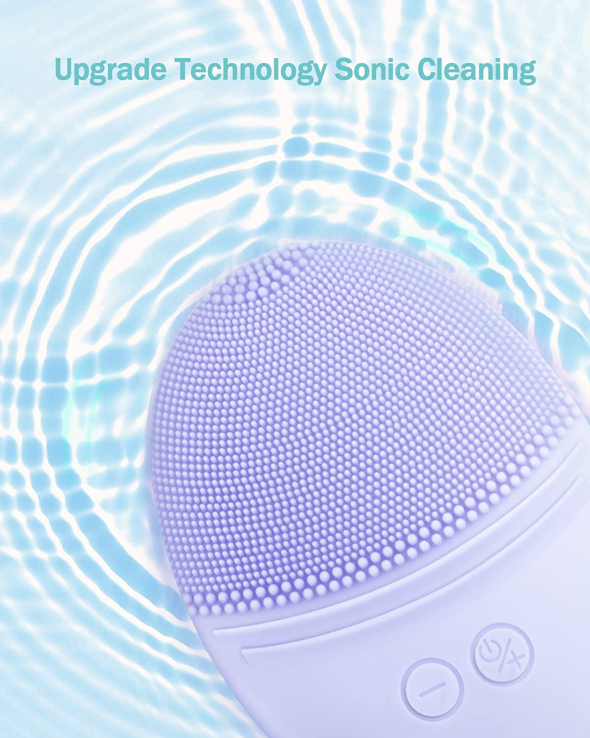 303 Facial Cleansing Brush Violet Bundled Hair Steamer