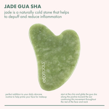 Jade Facial Gua Sha Massaging and Skincare Tool, 1 Count