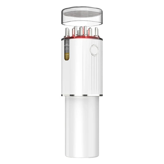 3-In-1 Vibrating Hair Oil Applicator & Scalp Massager Red Lights with 70Ml Storage Hair Treatment Growth Applicator