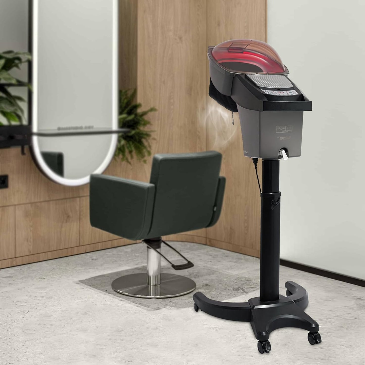 Professional Hair Steamer, Ozone Hair Care Salon SPA Steamer Oil Treatment Machine Professional Micro Mist Hair Steamer for Salon Home Hair-Care