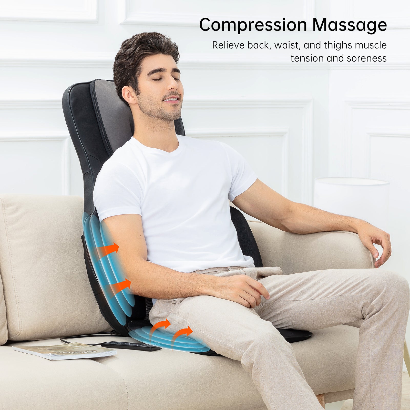 Snailax Full Body Massager with Heat Air Compress Kneading Shiatsu Massage