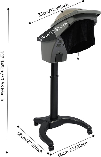 Professional Hair Steamer, Ozone Hair Care Salon SPA Steamer Oil Treatment Machine Professional Micro Mist Hair Steamer for Salon Home Hair-Care