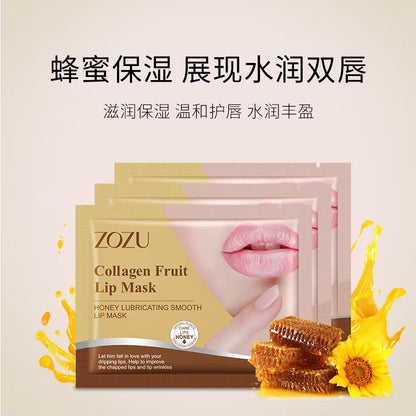 5/10/15Pcs Honey Peach Milk Lip Mask Moisturizing Lips Skin Care Nourishing Hydrating Crystal Collagen Lip Patches Lips Plumper