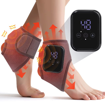 Electric Foot Ankle Massager Vibrator Heating Wrist Band Guard Wrap Pad Sports Fitness Joint Care Heating Bracer Heath Care