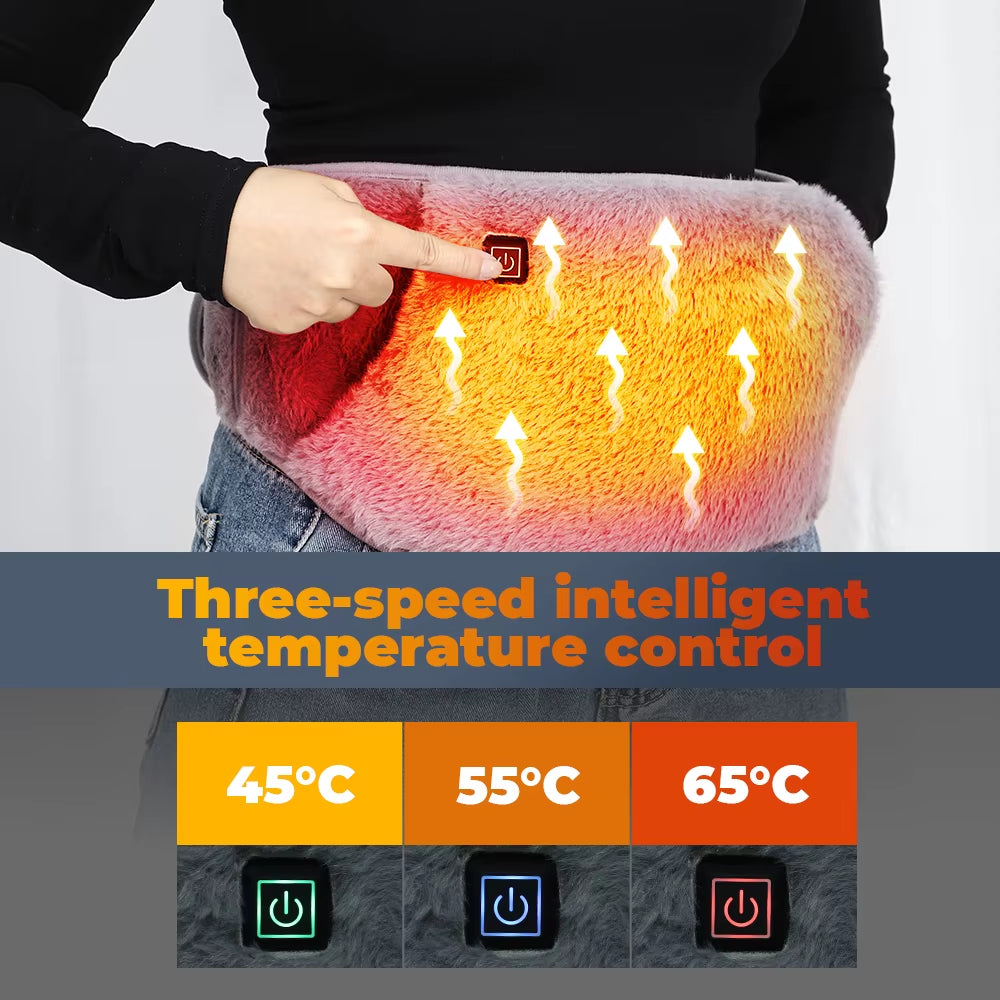 Heating Uterus Warming Belt Abdominal & Hand Warmer Cold Protection Artifact Graphene Heating USB Charging Waist Warming Pad