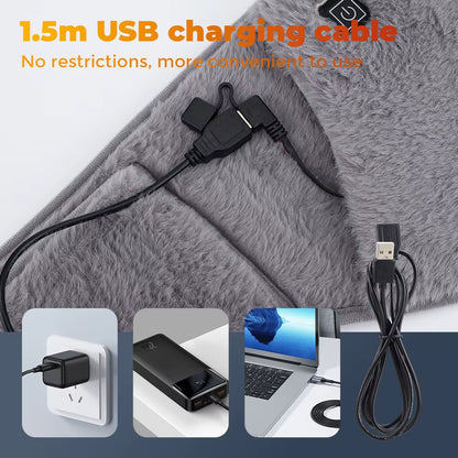 Heating Uterus Warming Belt Abdominal & Hand Warmer Cold Protection Artifact Graphene Heating USB Charging Waist Warming Pad