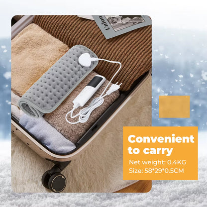 Electric Heating Pad Blanket 9 Level 4 Mode Timer Heating Pad for Shoulder Neck Back Spine Leg Winter Warm