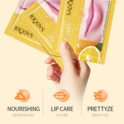 30Pcs Fruits Lip Mask Moisturizing Nourishing Collagen Lip Patches Plump Lips Beauty Skincare Lips Pads Lipmask Skin Care