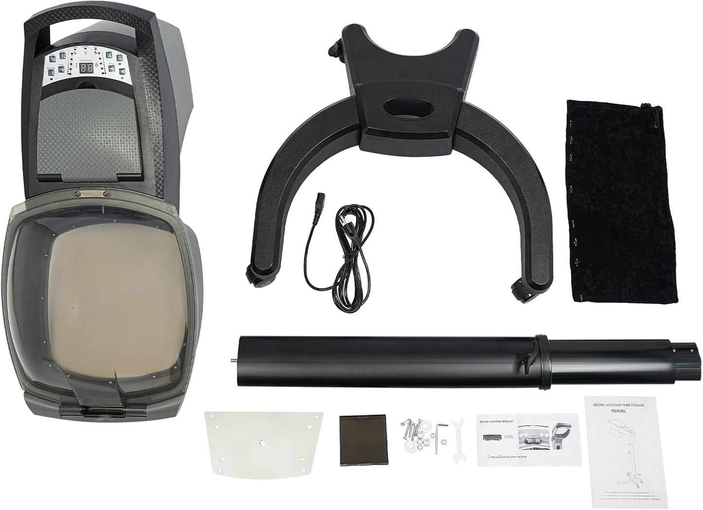 Professional Hair Steamer, Ozone Hair Care Salon SPA Steamer Oil Treatment Machine Professional Micro Mist Hair Steamer for Salon Home Hair-Care