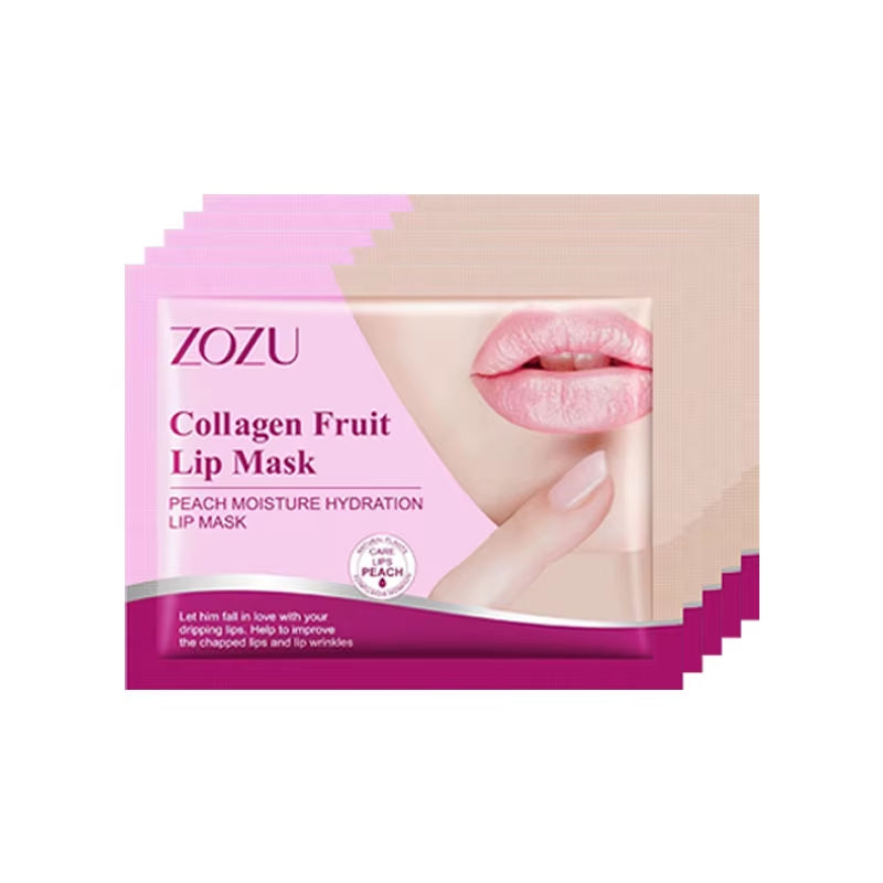 5/10/15Pcs Honey Peach Milk Lip Mask Moisturizing Lips Skin Care Nourishing Hydrating Crystal Collagen Lip Patches Lips Plumper