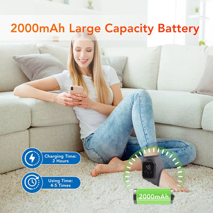 Electric Foot Ankle Massager Vibrator Heating Wrist Band Guard Wrap Pad Sports Fitness Joint Care Heating Bracer Heath Care