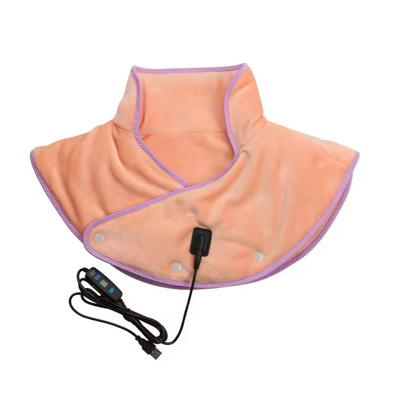 Electric Heating Shoulder Neck Pad USB Pain Relief Massager Brace Wrap Electric Thermal Compress for Neck Shoulder Relieve Fatig