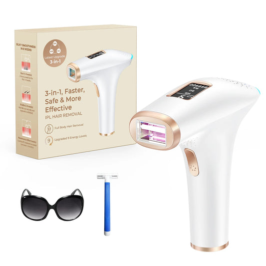 IPL Laser Hair Removal for Women, 3 in 1 at Home 999,900 Flashes Permanent Painless Hair Remover