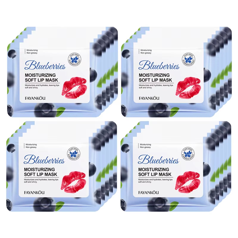 5/10/20Pcs Fruit Crystal Collagen Lip Mask Hydrating Lips Moisturizer Plump Cherry Strawberry Lip Patches Lips Plumper Skin Care