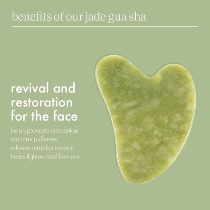 Jade Facial Gua Sha Massaging and Skincare Tool, 1 Count
