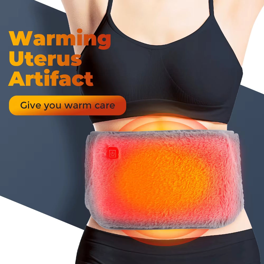 Heating Uterus Warming Belt Abdominal & Hand Warmer Cold Protection Artifact Graphene Heating USB Charging Waist Warming Pad