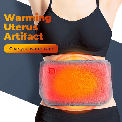 Heating Uterus Warming Belt Abdominal & Hand Warmer Cold Protection Artifact Graphene Heating USB Charging Waist Warming Pad