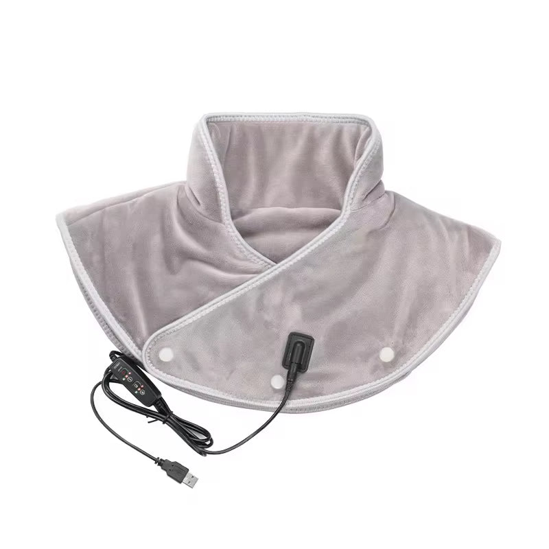 Electric Heating Shoulder Neck Pad USB Pain Relief Massager Brace Wrap Electric Thermal Compress for Neck Shoulder Relieve Fatig