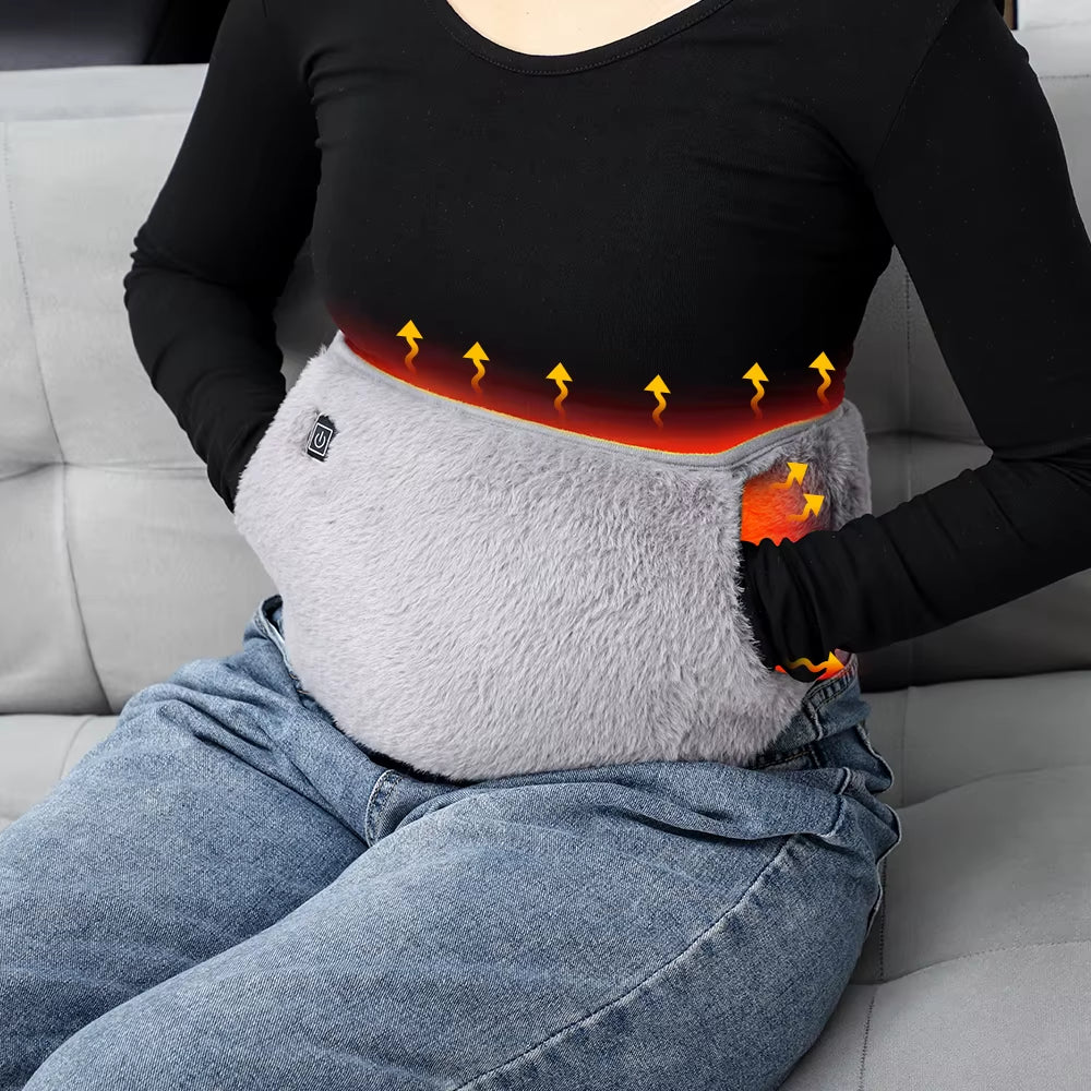 Heating Uterus Warming Belt Abdominal & Hand Warmer Cold Protection Artifact Graphene Heating USB Charging Waist Warming Pad